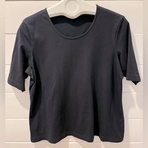 GERRY WEBER – NAVY STRETCH TEE – EST. SIZE EU 44